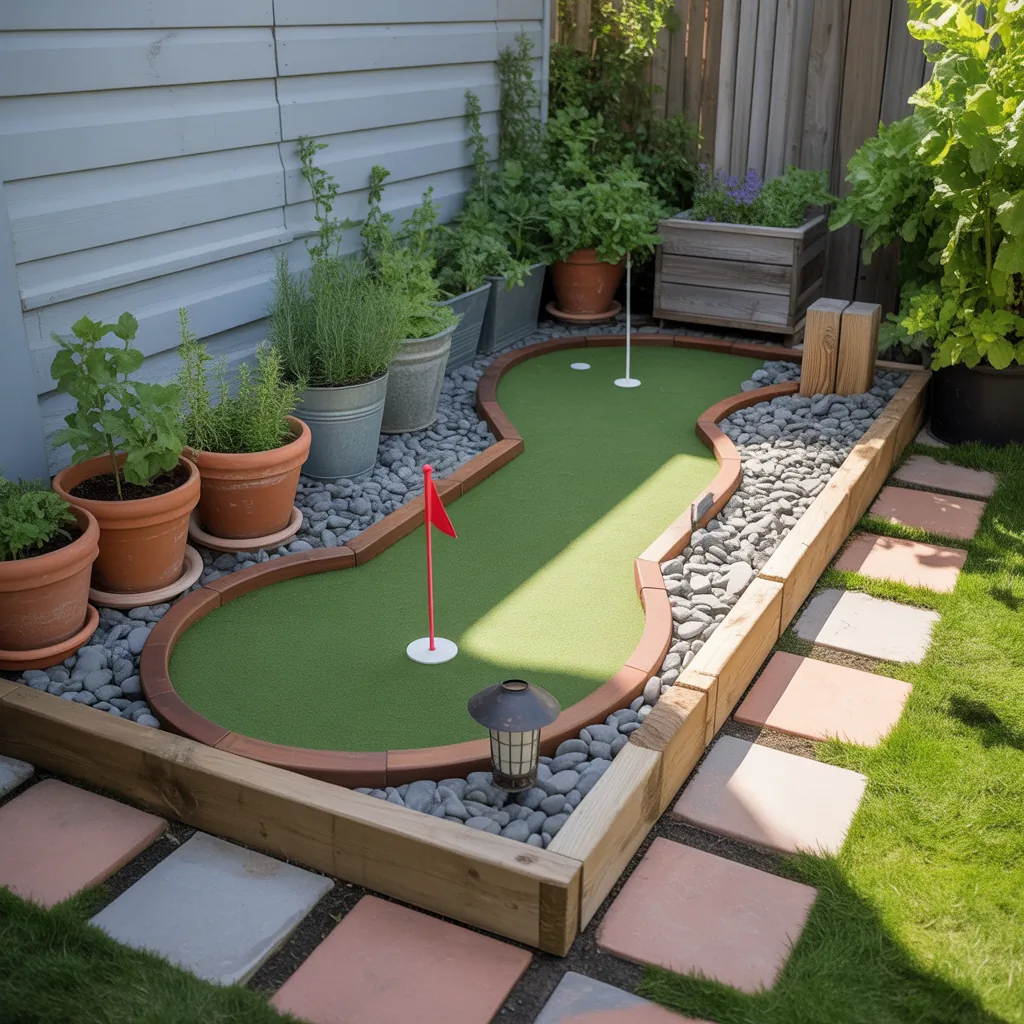 backyard putting green small ideas