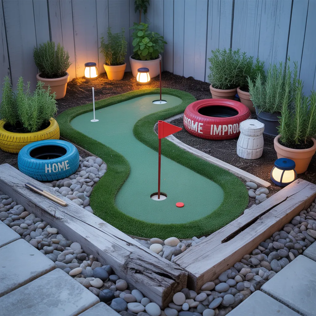 backyard putting green small ideas