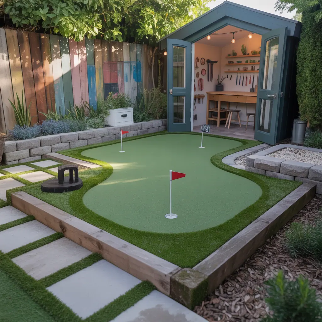 backyard putting green small ideas