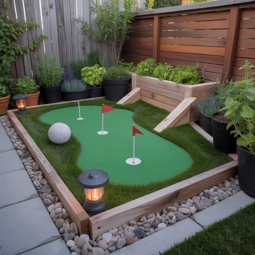 backyard putting green small ideas