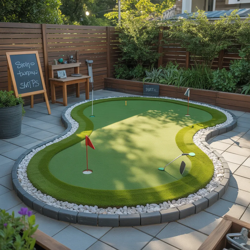 backyard putting green small ideas