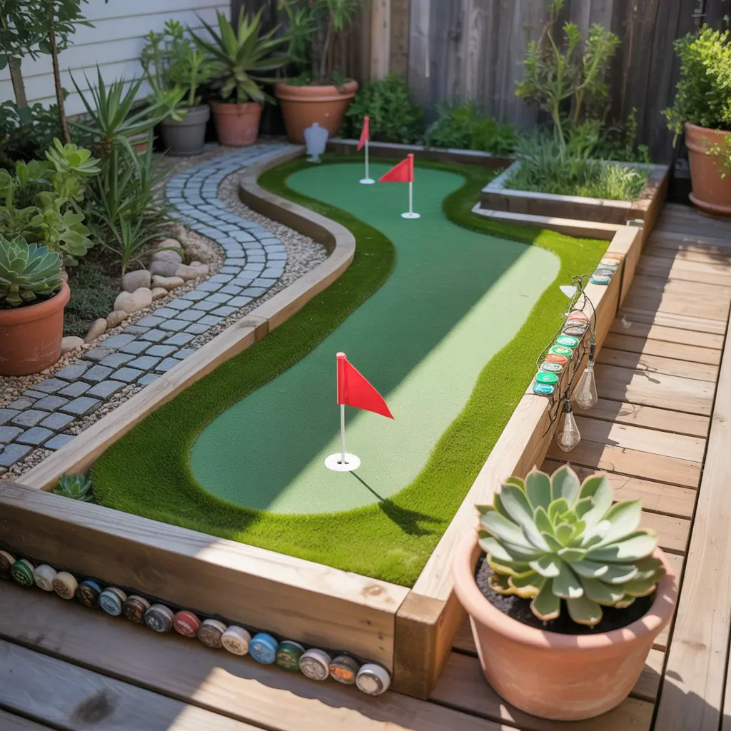 backyard putting green small ideas