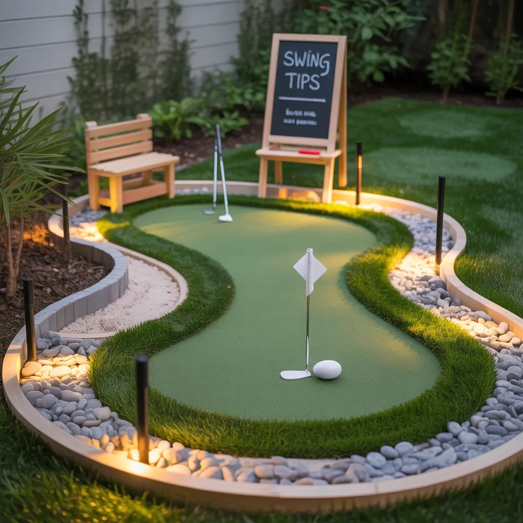 backyard putting green small ideas