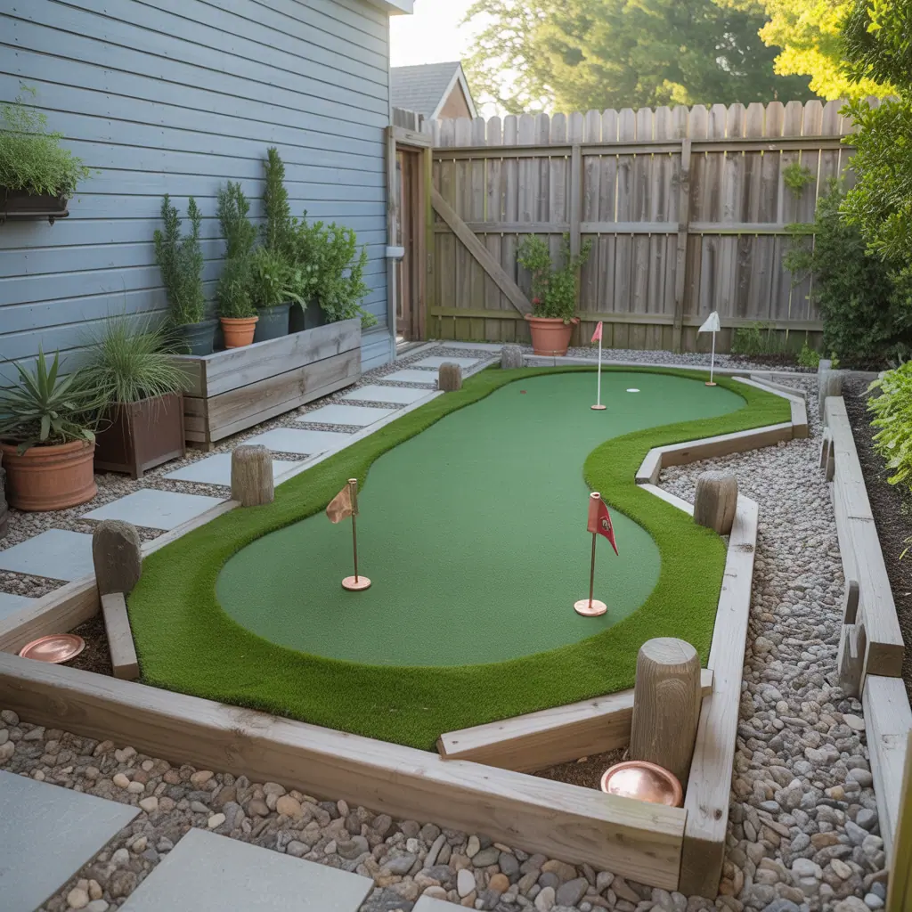 backyard putting green small ideas
