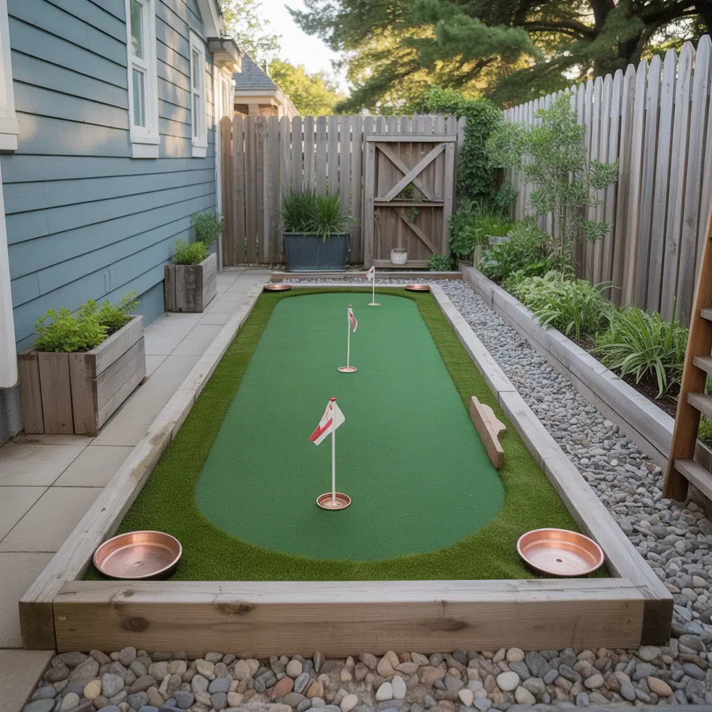 backyard putting green small ideas
