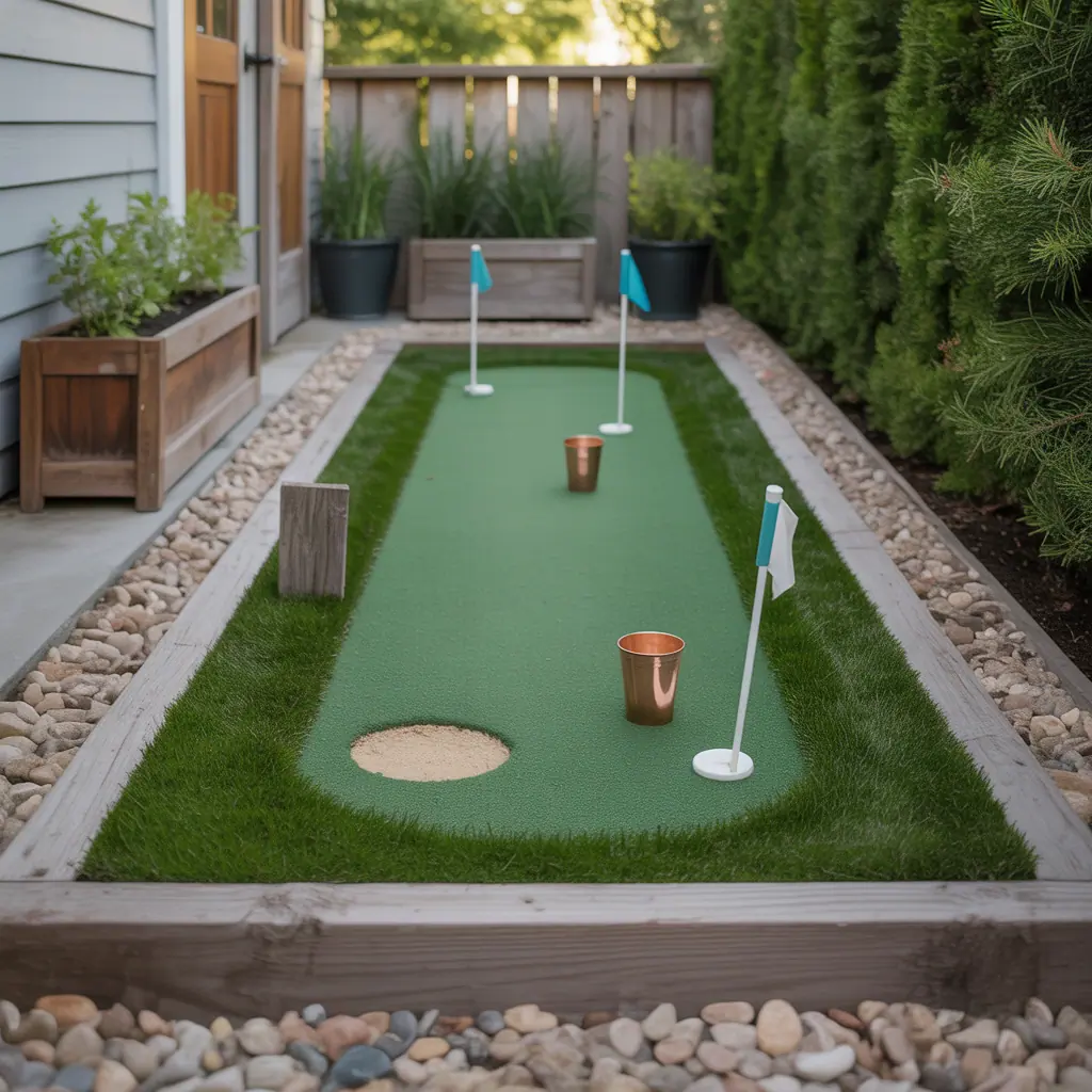 backyard putting green small ideas
