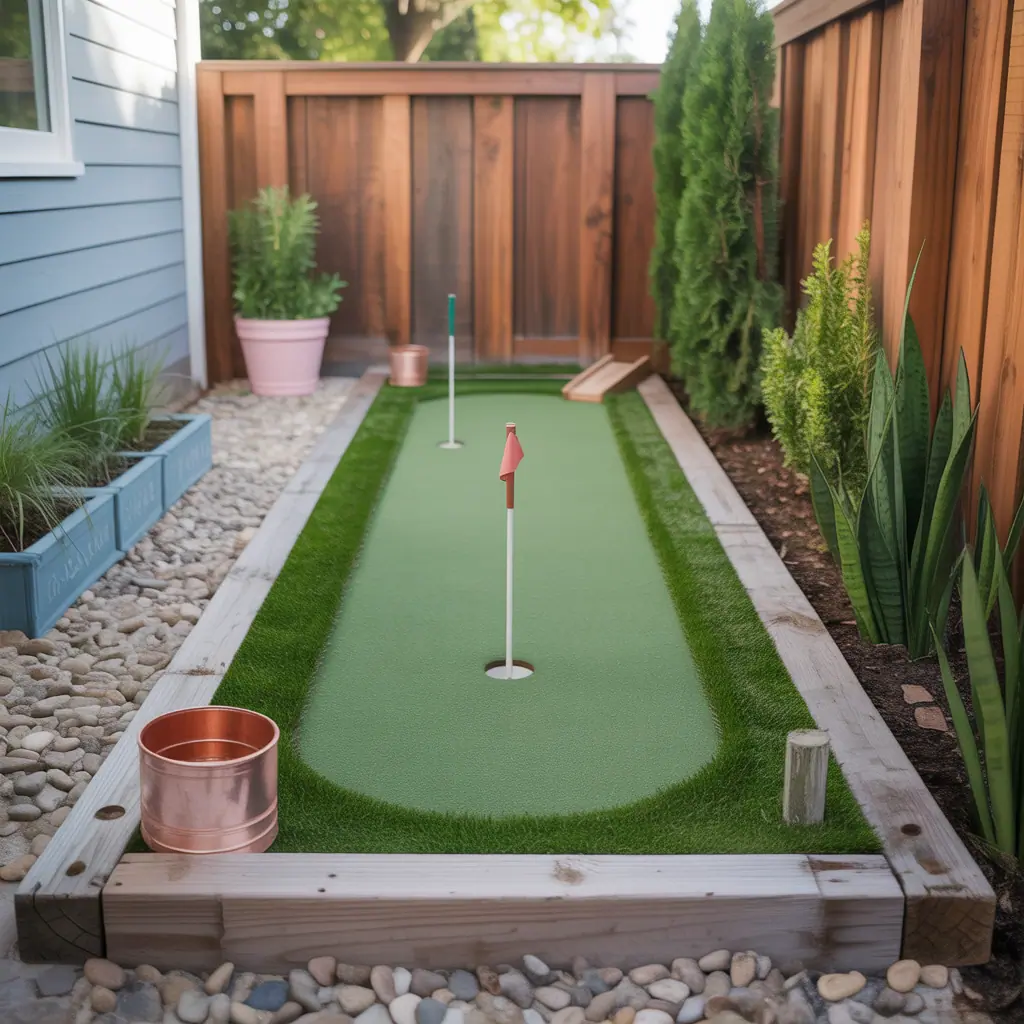 backyard putting green small ideas