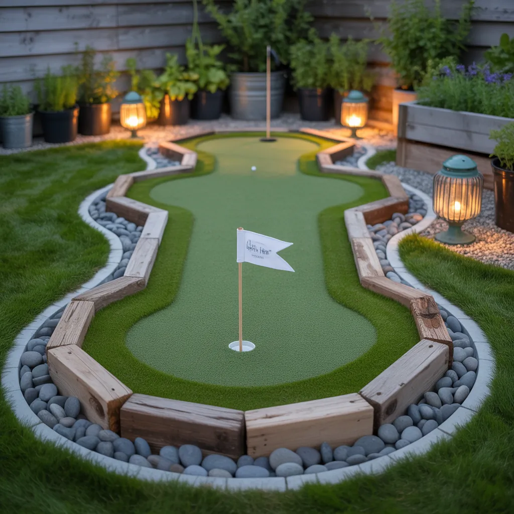 backyard putting green small ideas