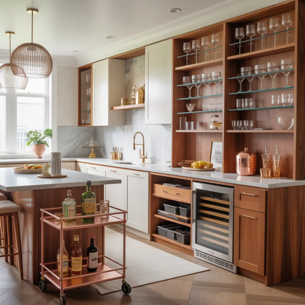 bar cabinet kitchen ideas