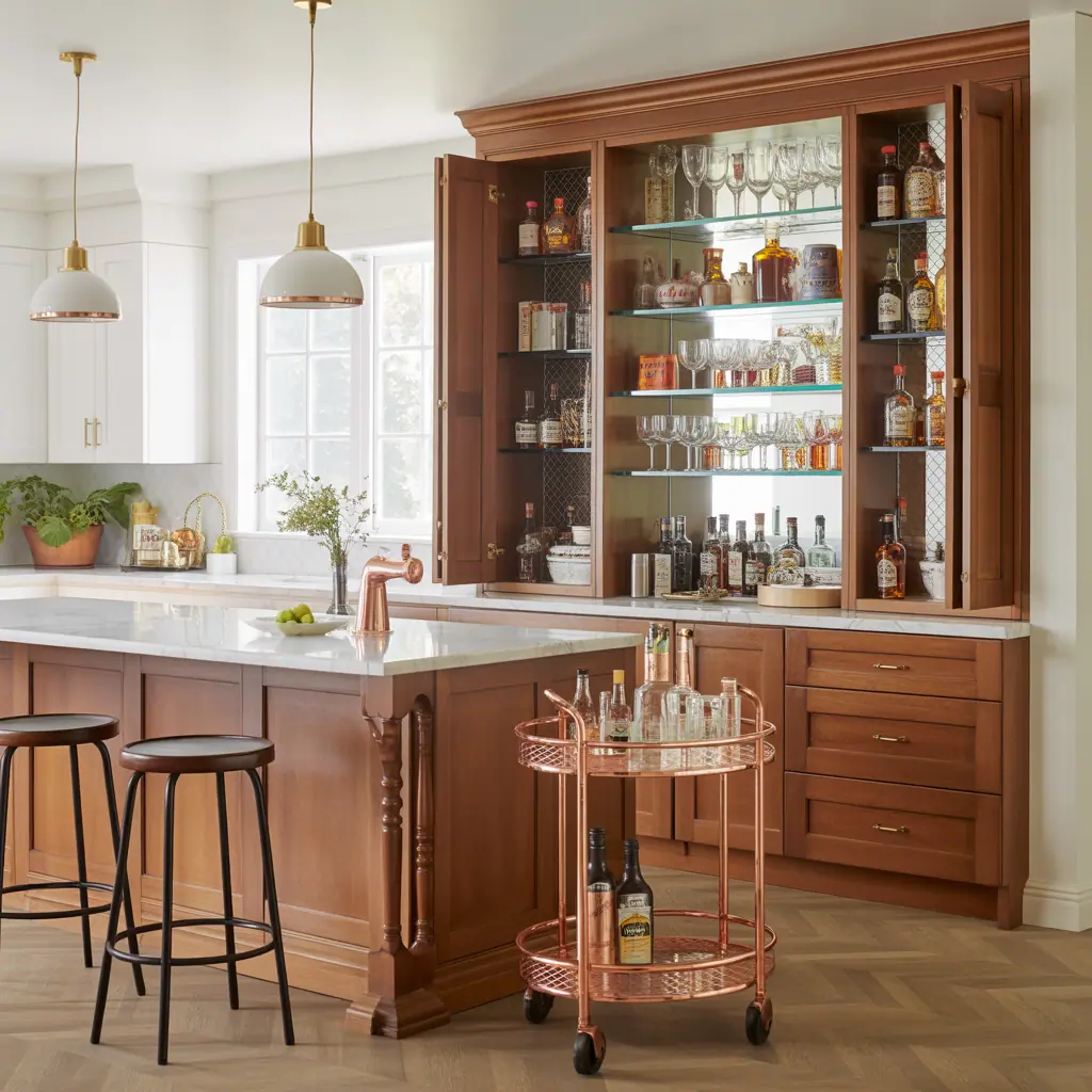 bar cabinet kitchen ideas