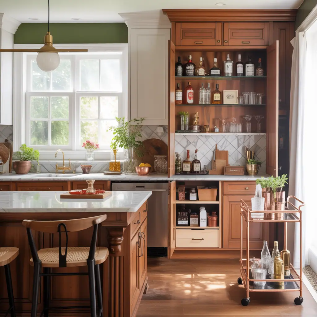 bar cabinet kitchen ideas