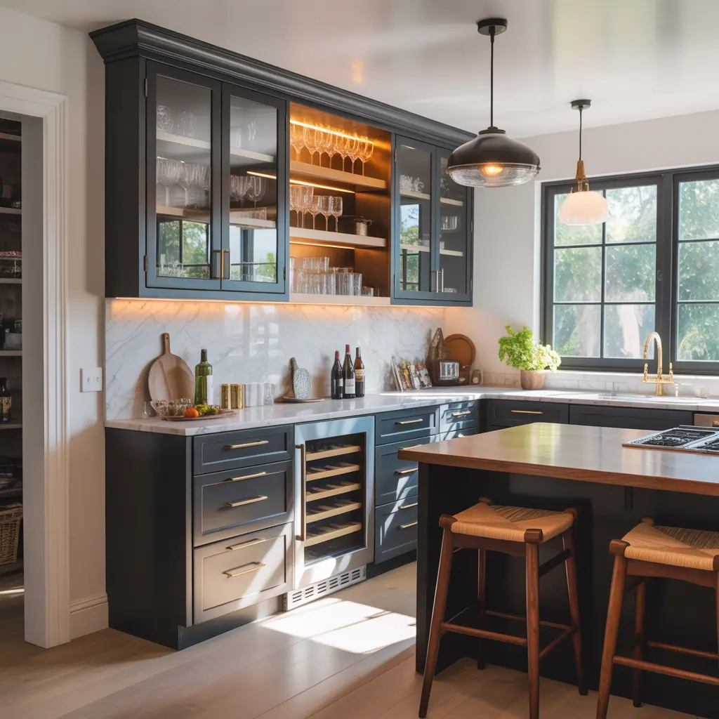 bar cabinet kitchen ideas