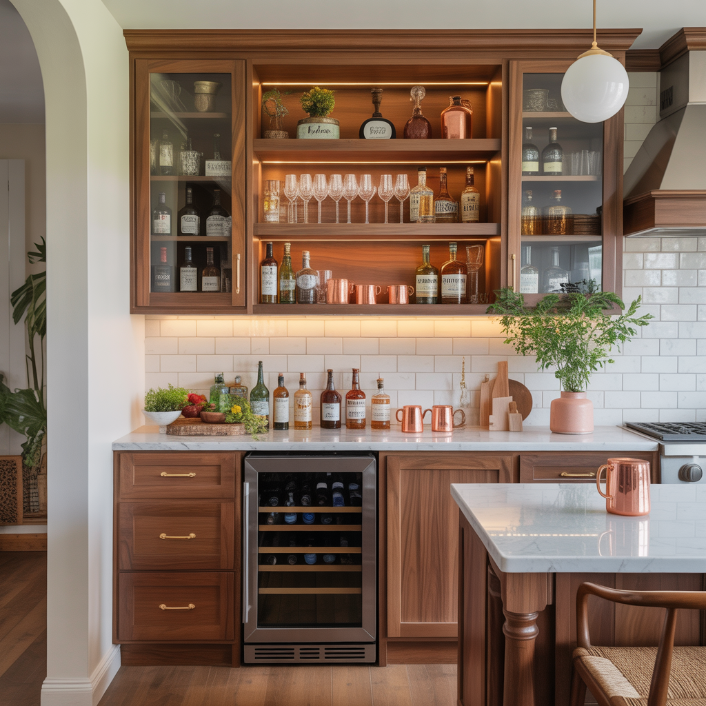 bar cabinet kitchen ideas