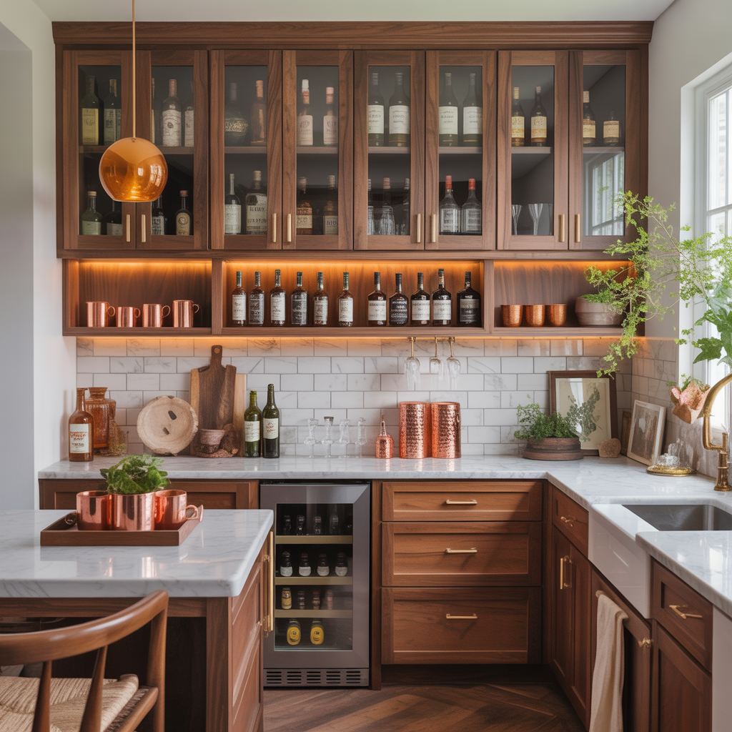 bar cabinet kitchen ideas