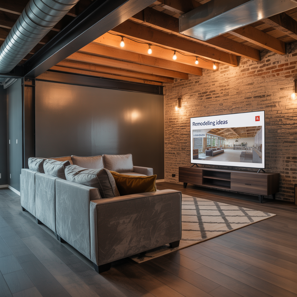 basement exposed ceiling design ideas