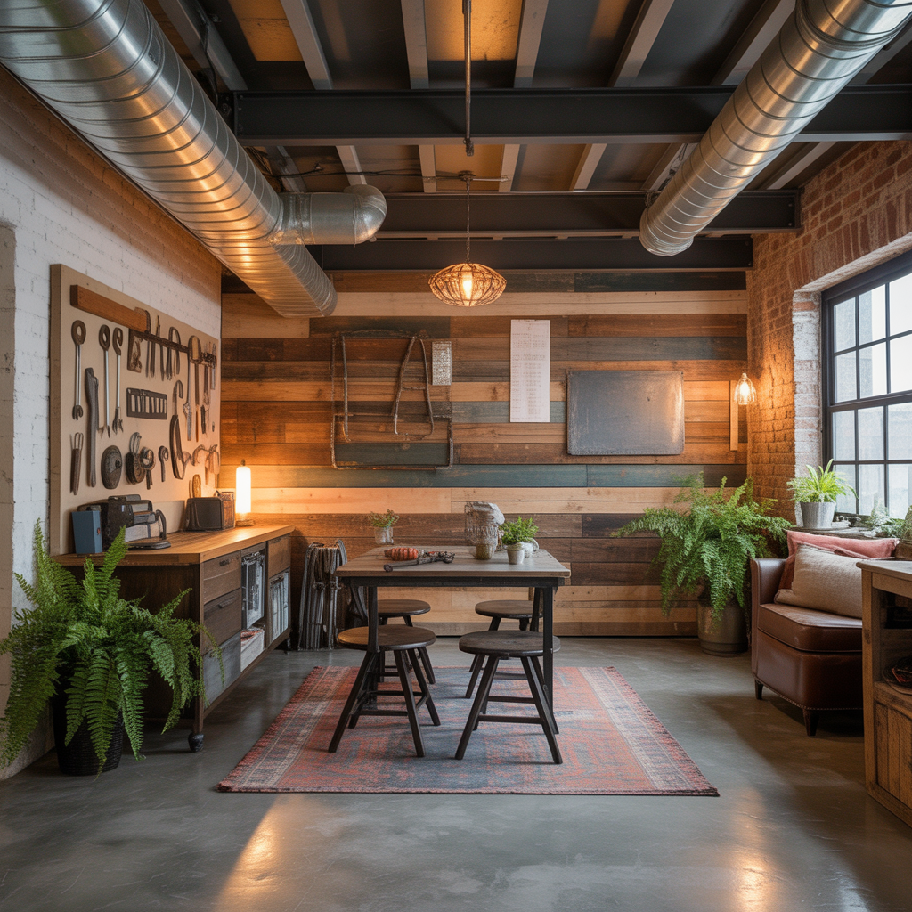 basement exposed ceiling design ideas