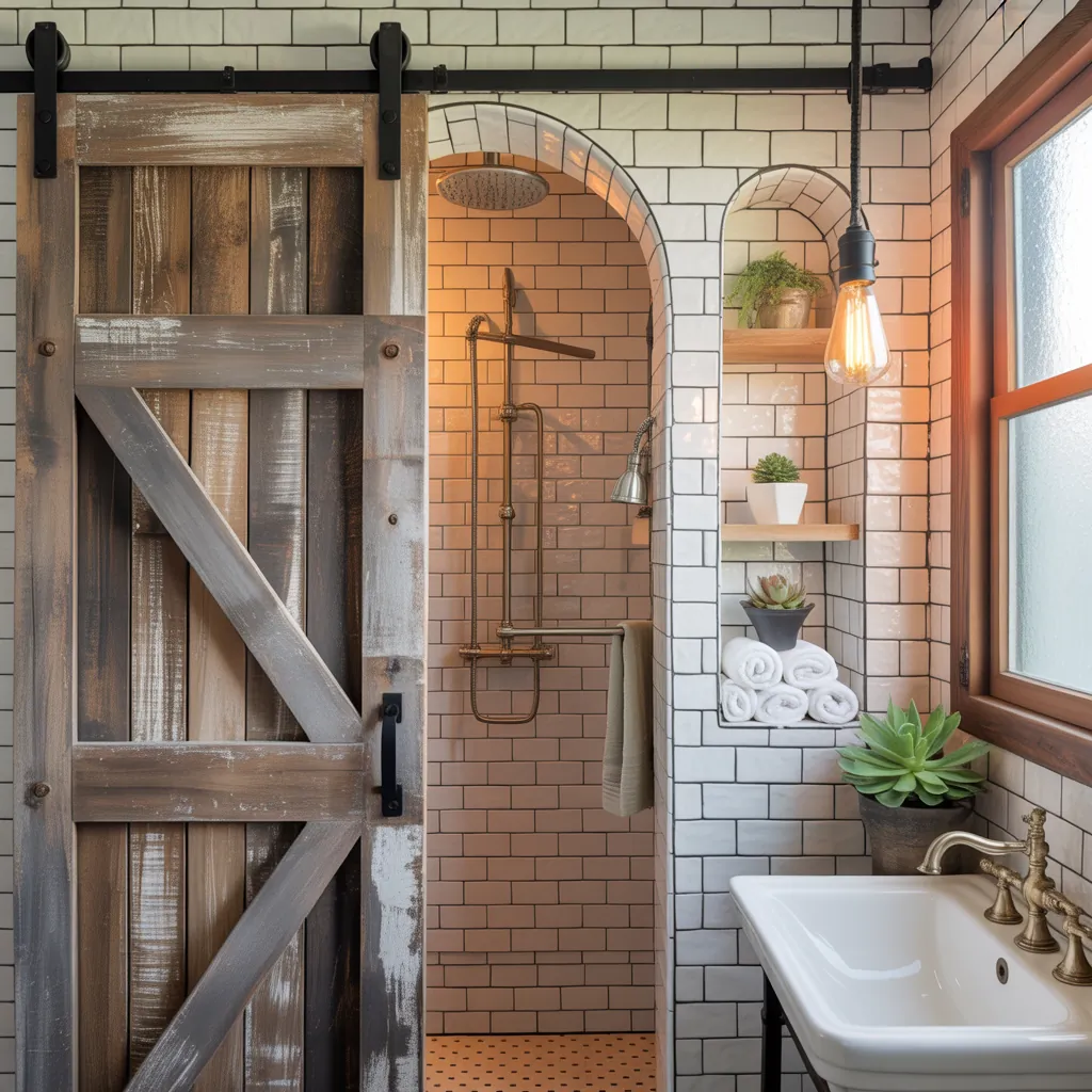 bathroom barn door concept