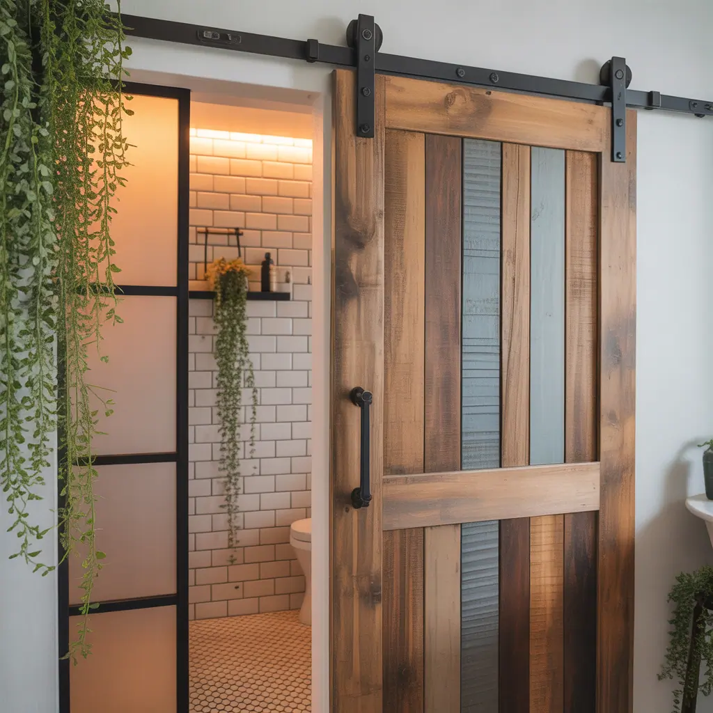 bathroom barn door concept