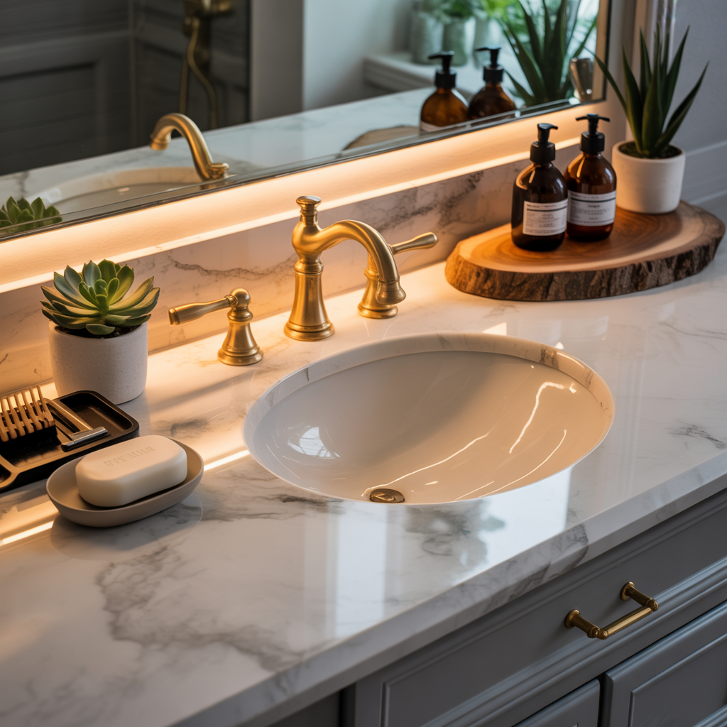 Bathroom Counter Aesthetic