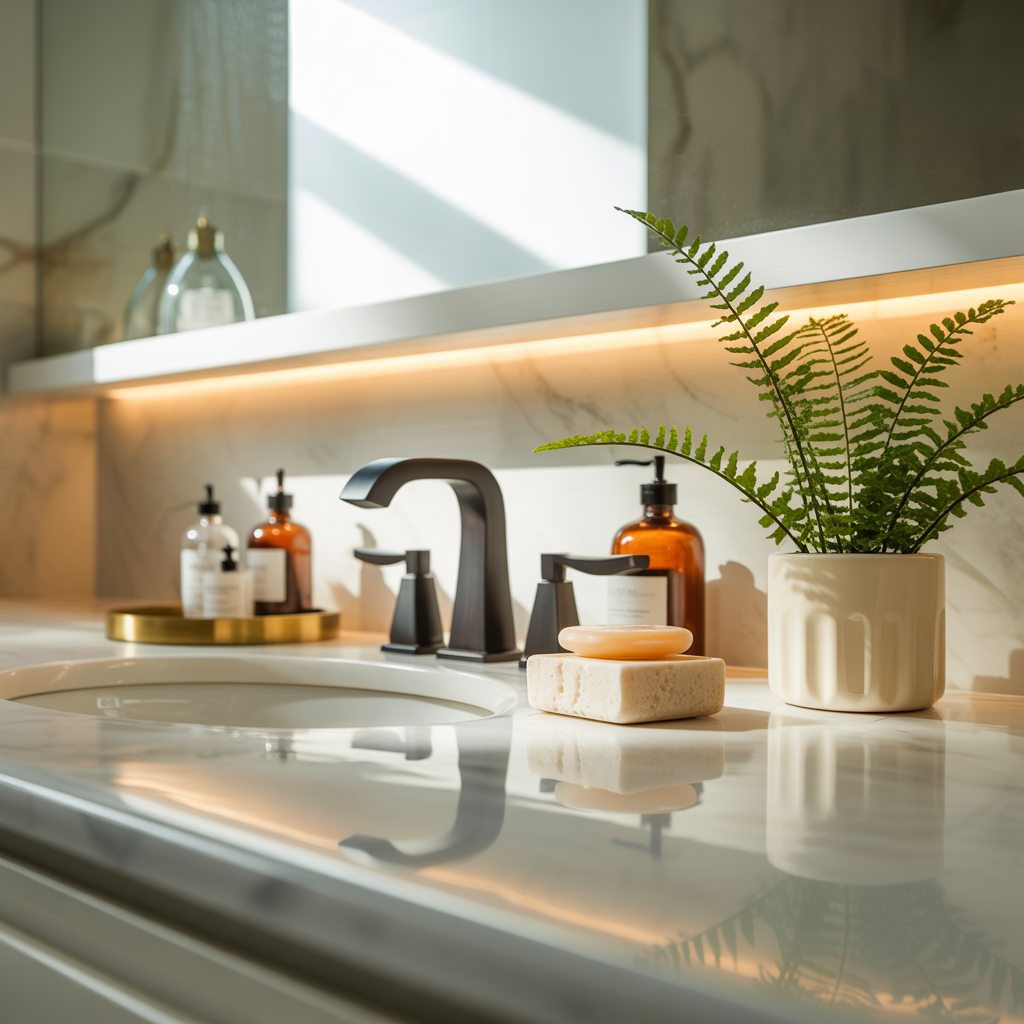 Bathroom Counter Styling