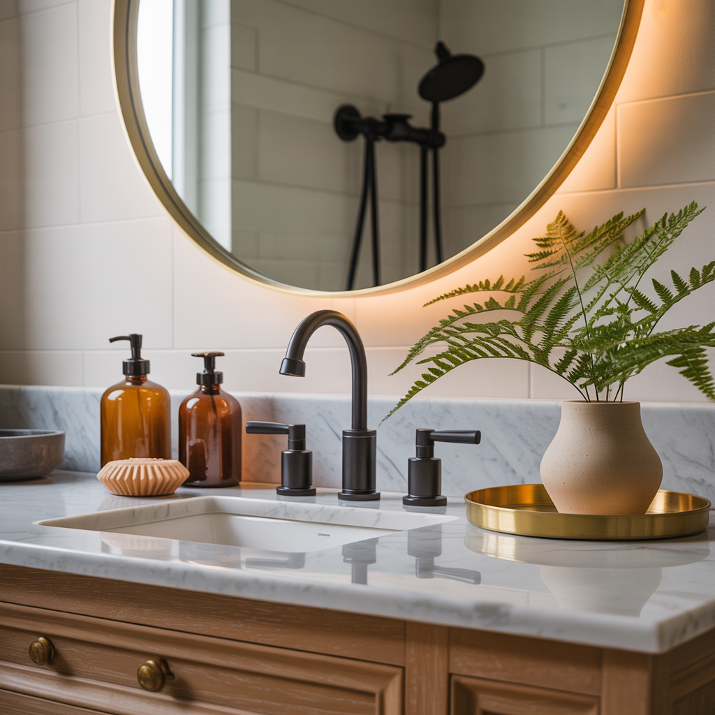 Bathroom Counter Styling