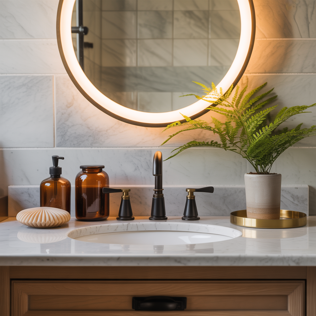 Bathroom Counter Styling