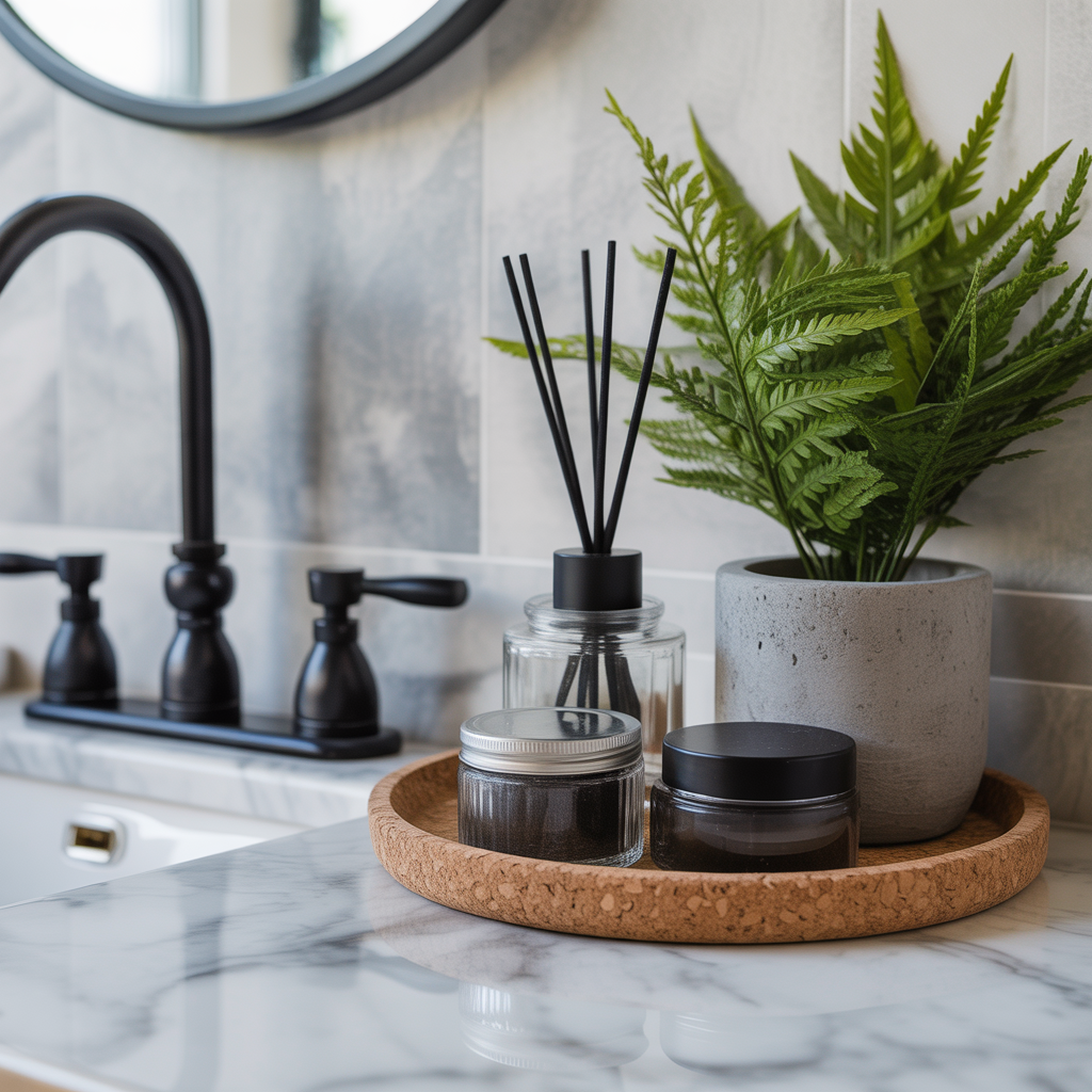 Bathroom Counter Styling