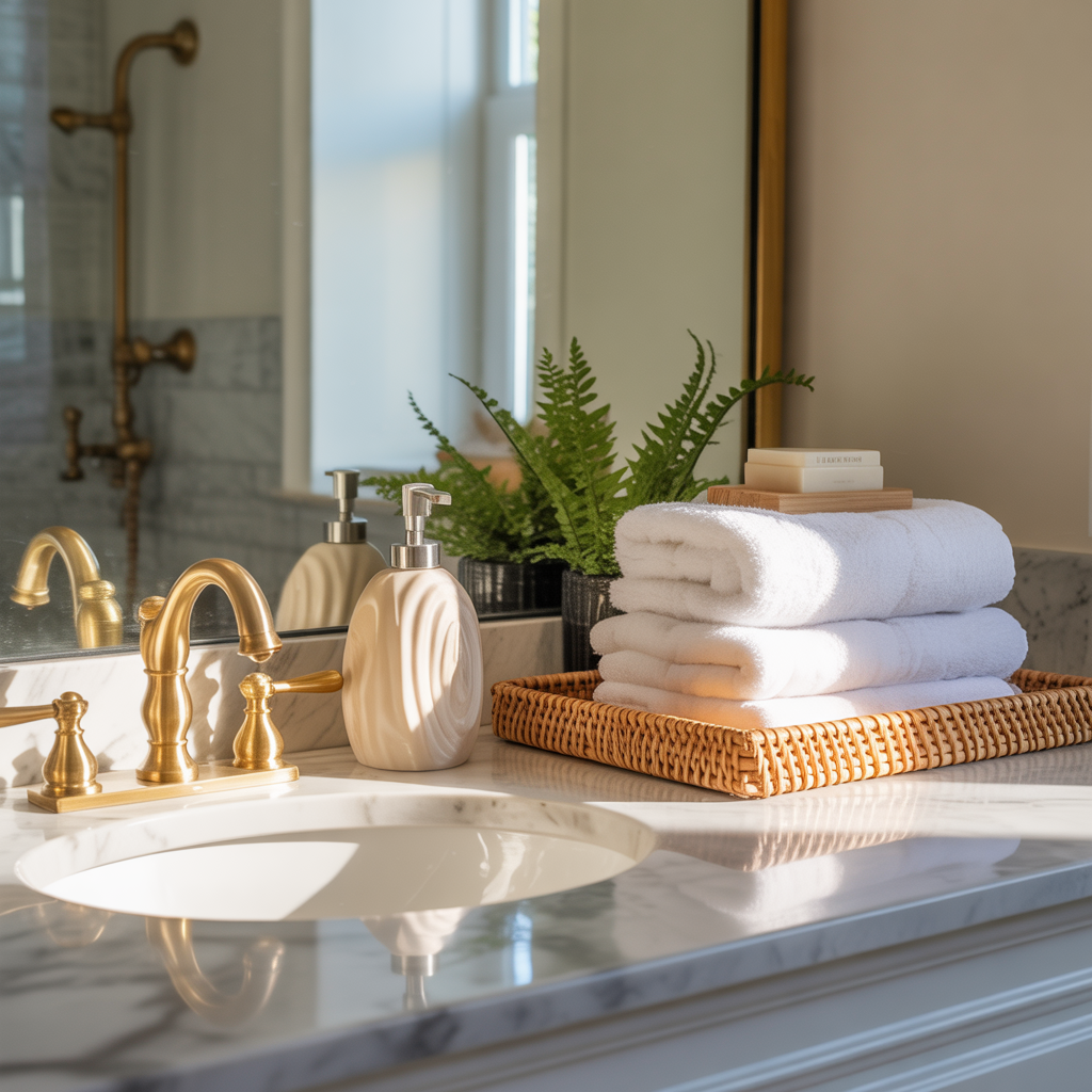 Bathroom Counter Styling