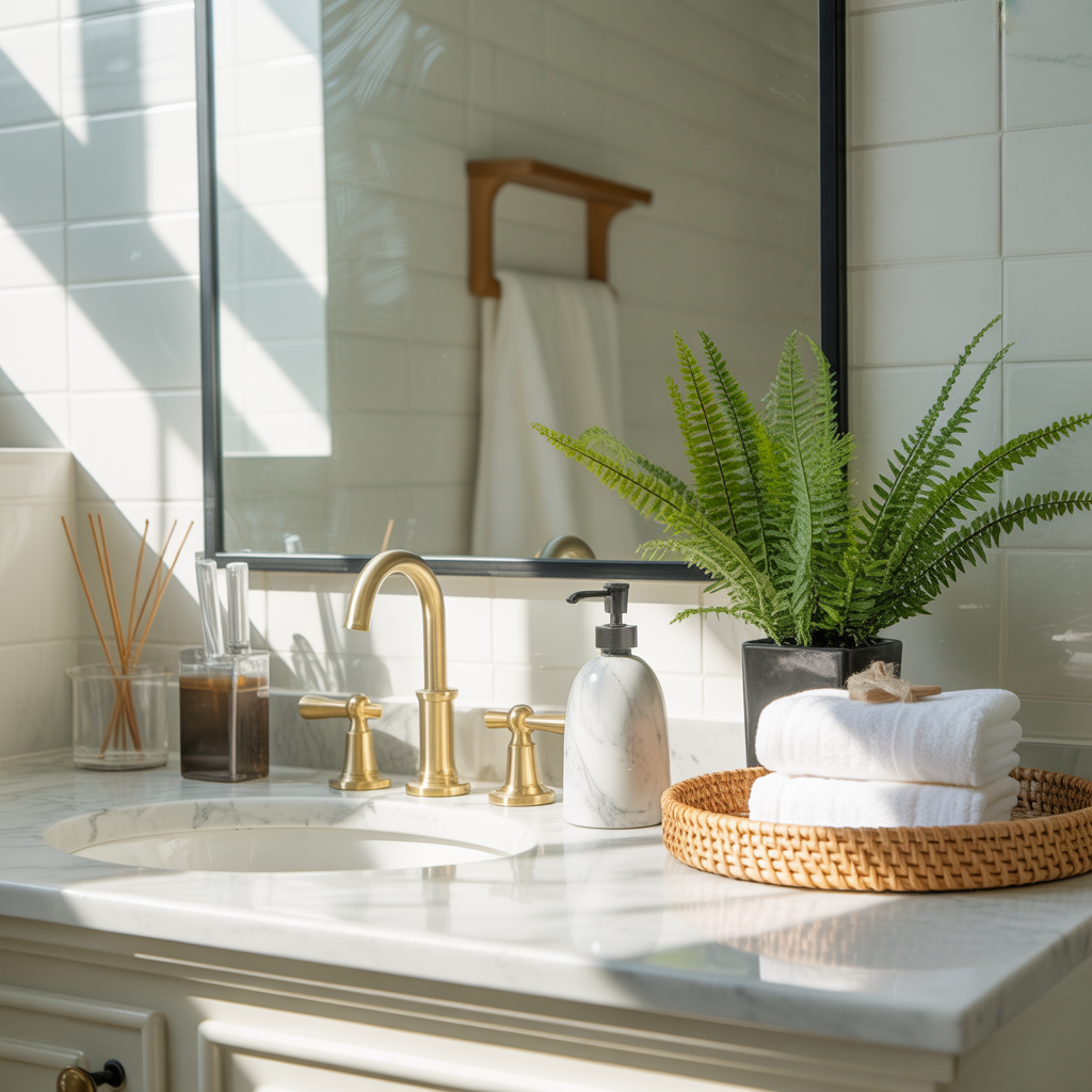 Bathroom Counter Styling