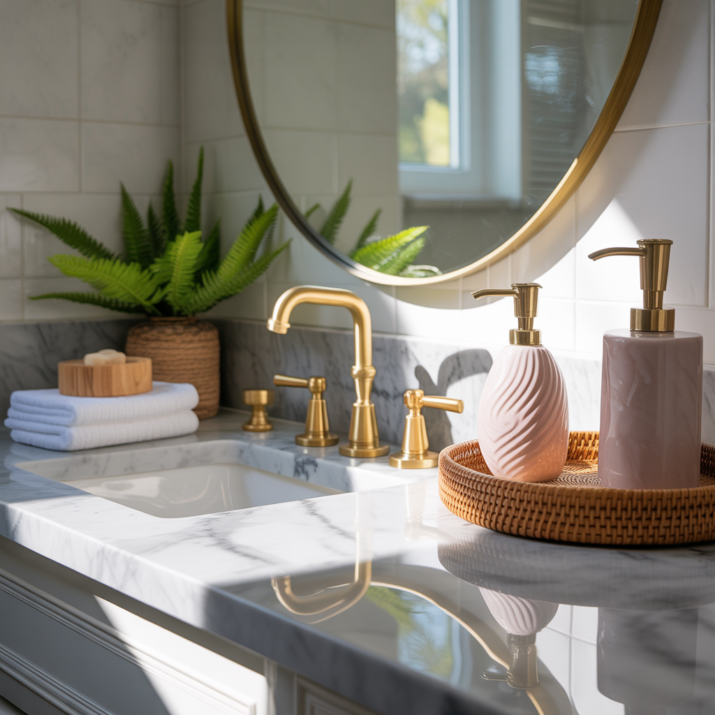 Bathroom Counter Styling