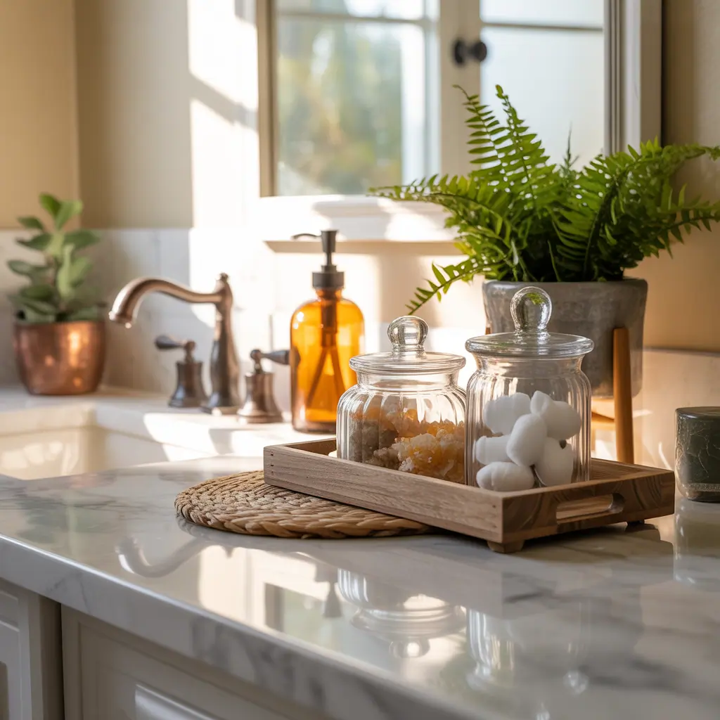 bathroom countertop decoration ideas