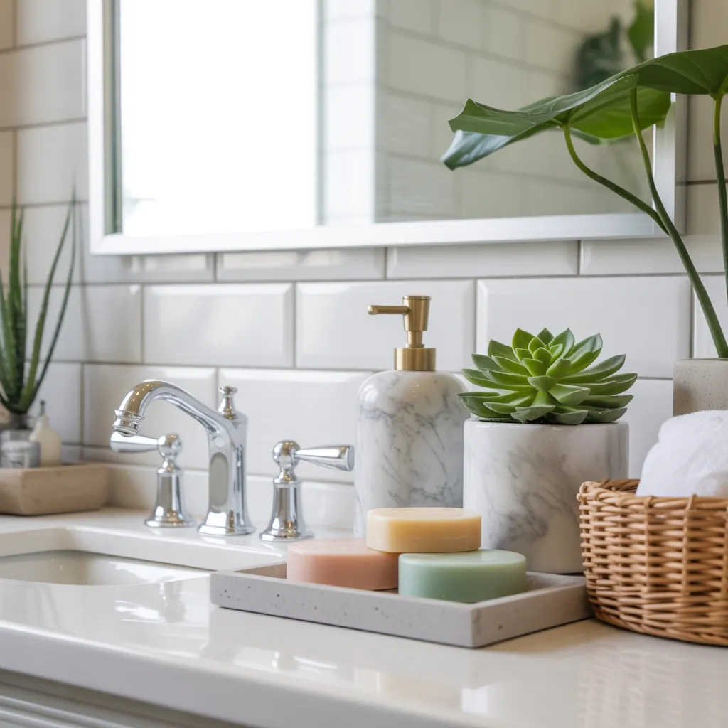 bathroom countertop decoration ideas