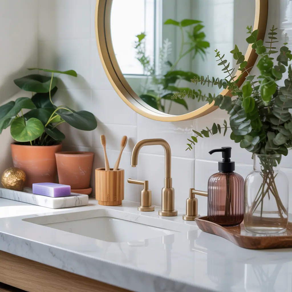 bathroom countertop decoration ideas
