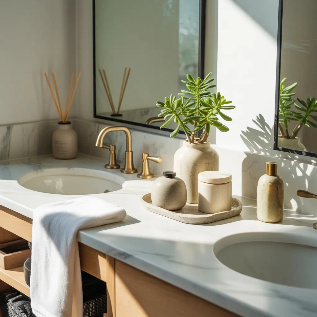 bathroom countertop decoration ideas