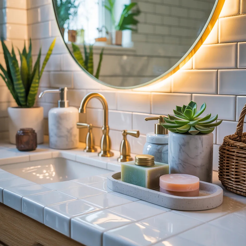 bathroom countertop decoration ideas