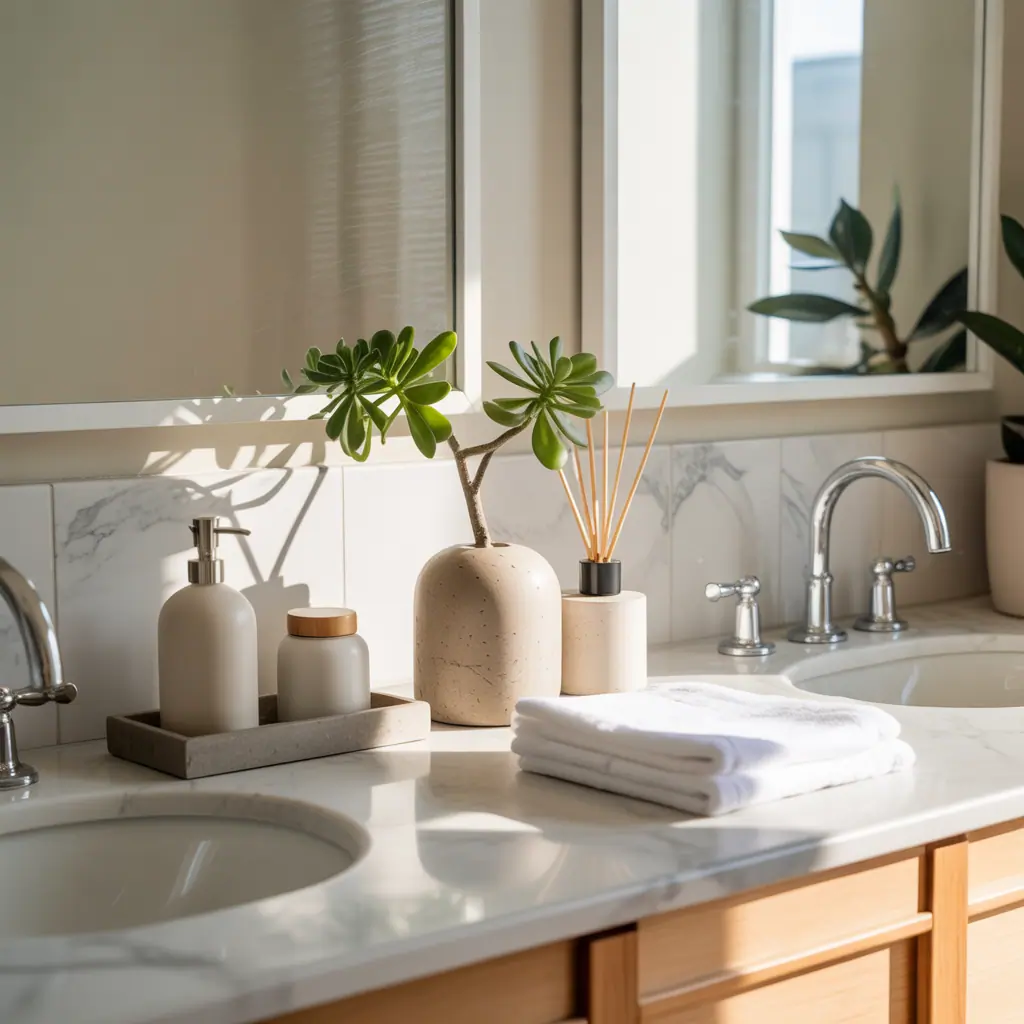 bathroom countertop decoration ideas