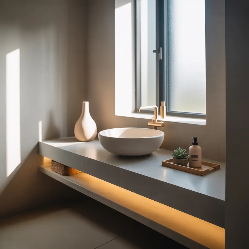 bathroom decor minimal counter ideas