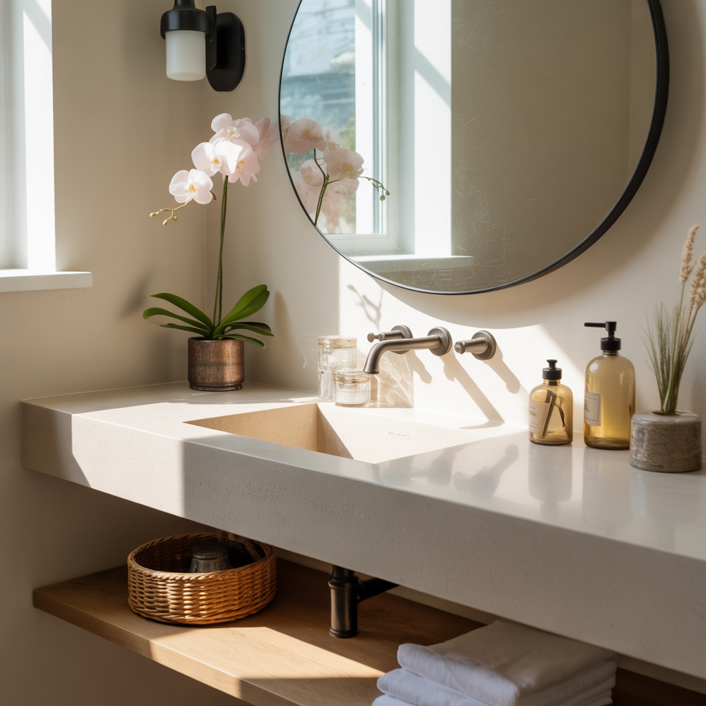 bathroom decor minimal counter ideas