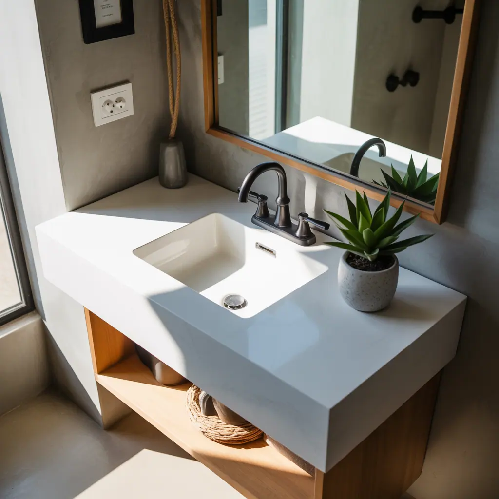 bathroom decor minimal counter ideas