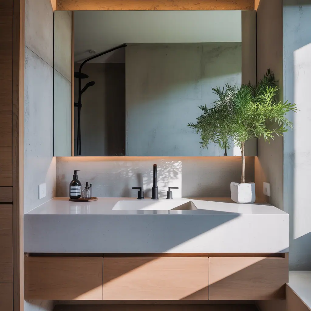 bathroom decor minimal counter ideas