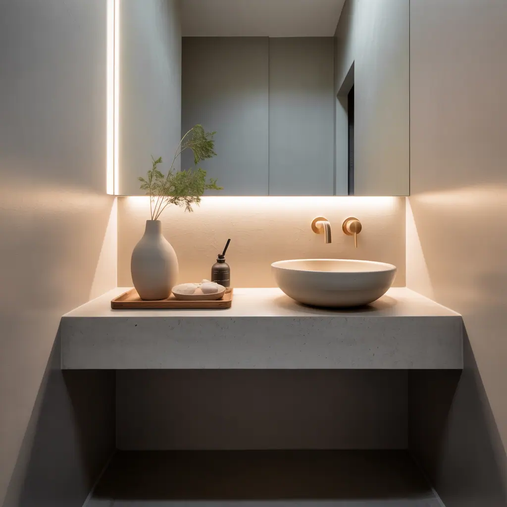 bathroom decor minimal counter ideas