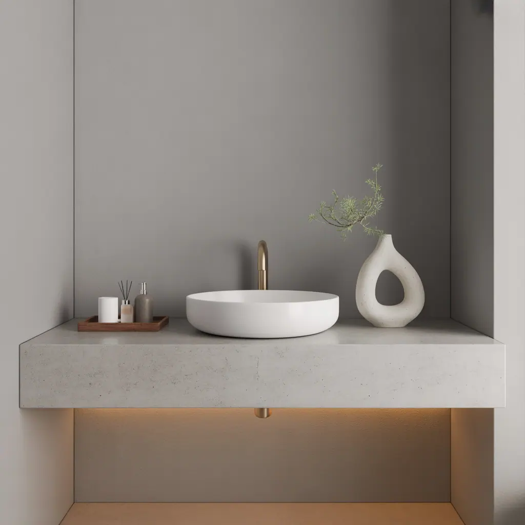 bathroom decor minimal counter ideas