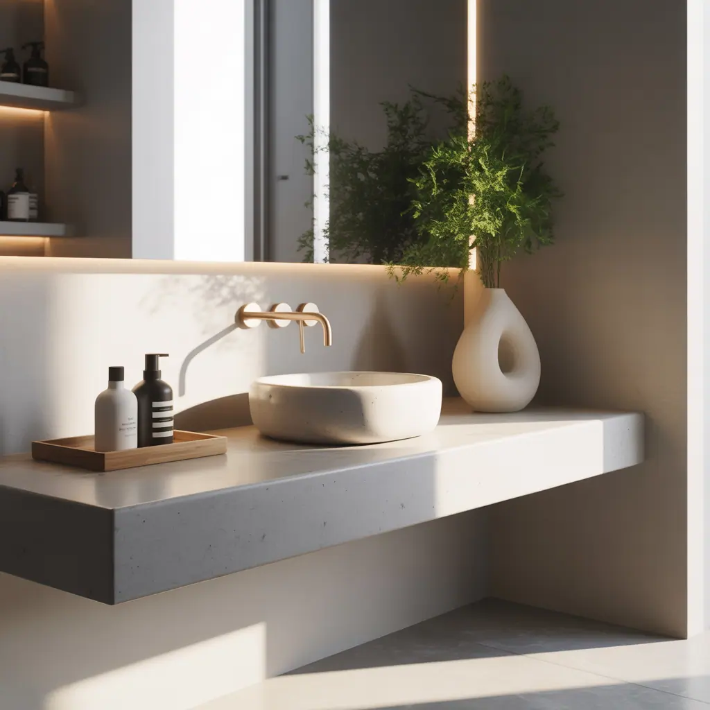 bathroom decor minimal counter ideas