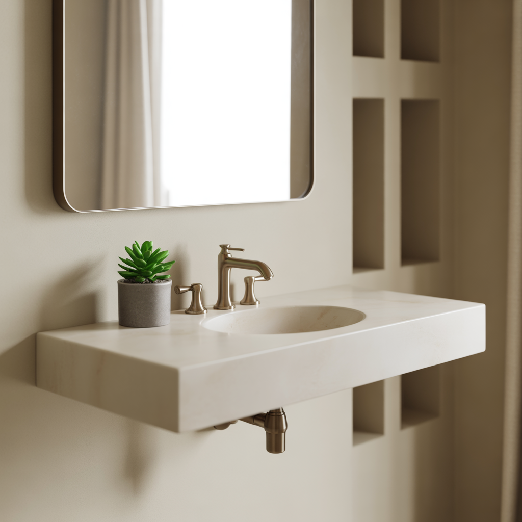 bathroom decor minimal counter ideas