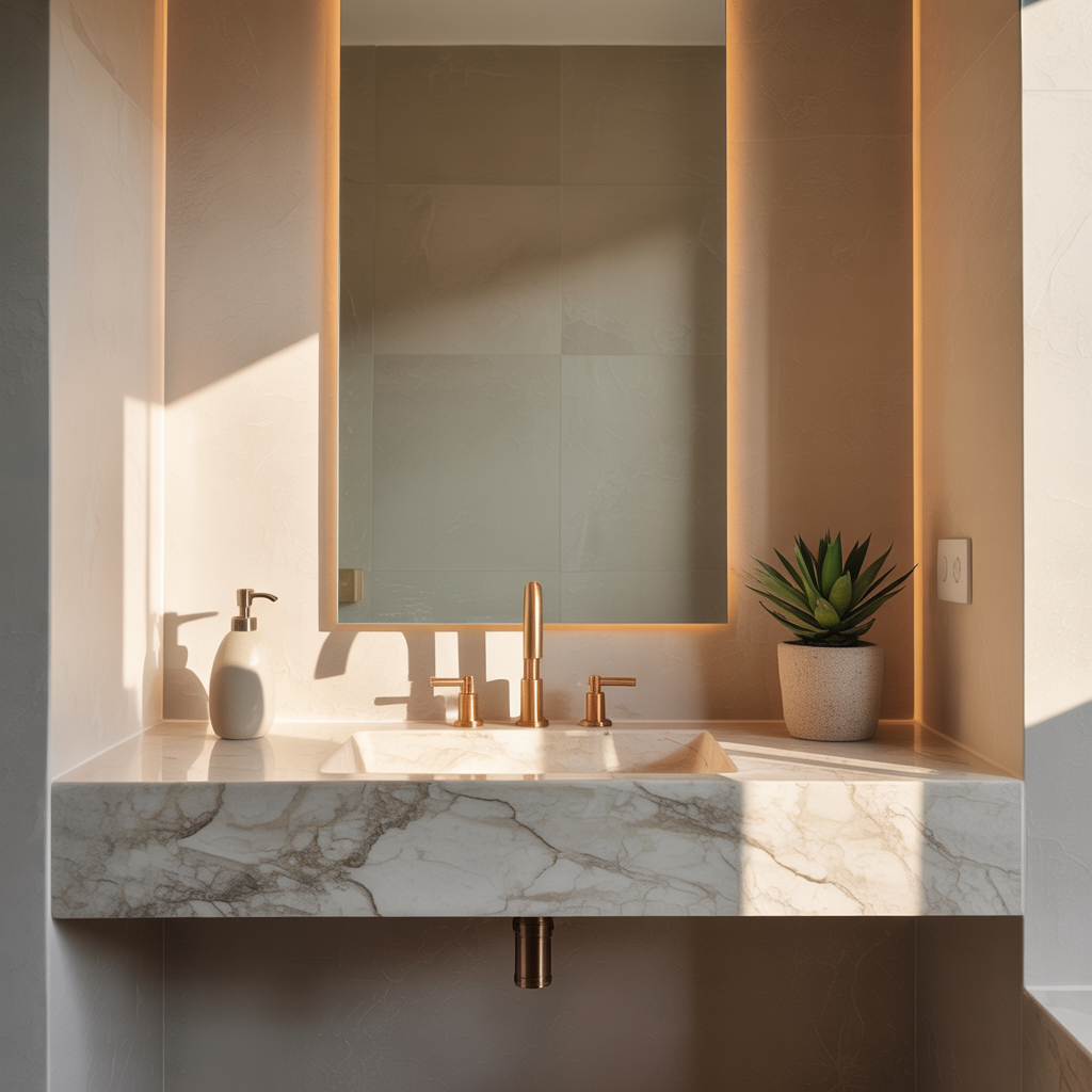 bathroom decor minimal counter ideas
