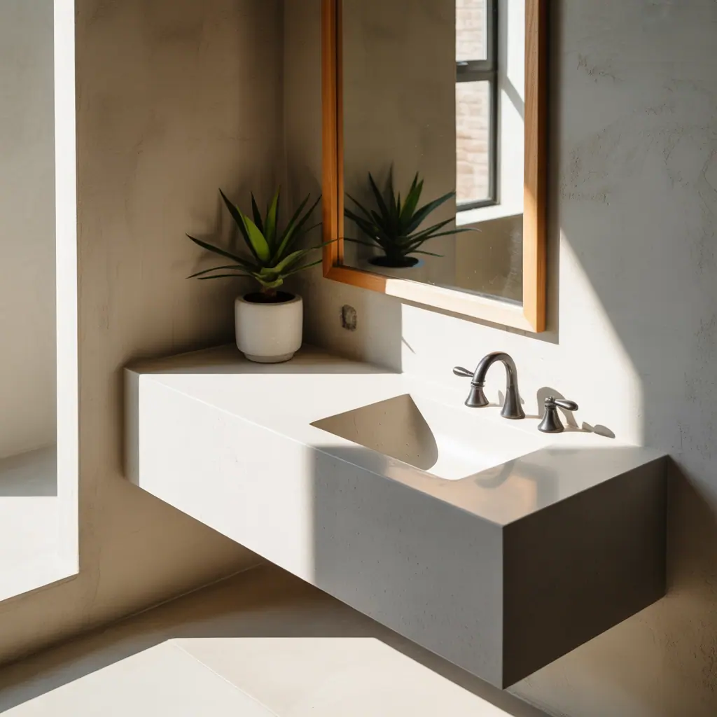 bathroom decor minimal counter ideas