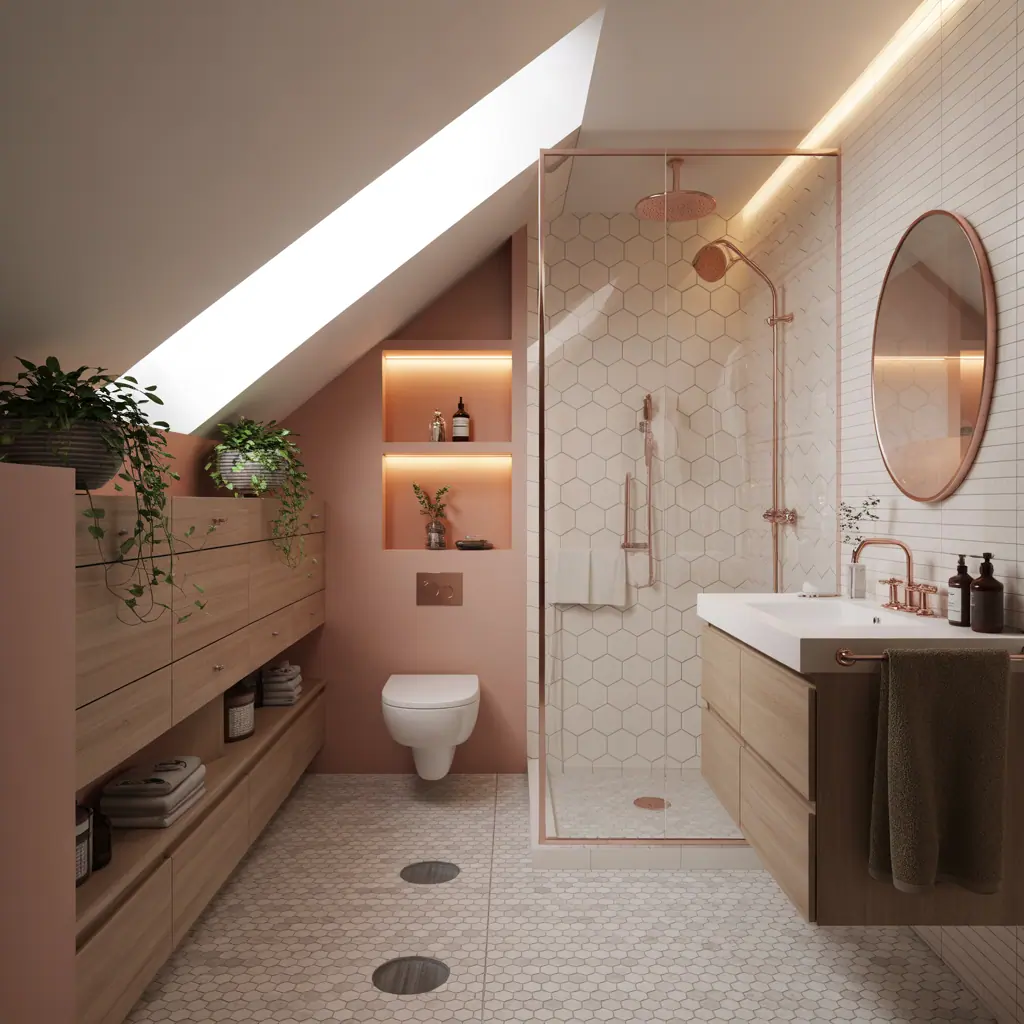 bathroom ideas under stairs