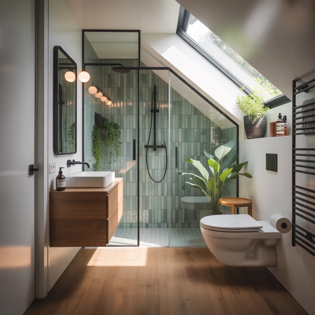 bathroom ideas under stairs