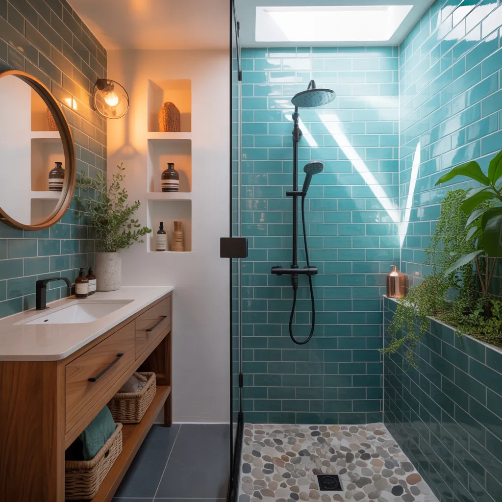 bathroom ideas under stairs
