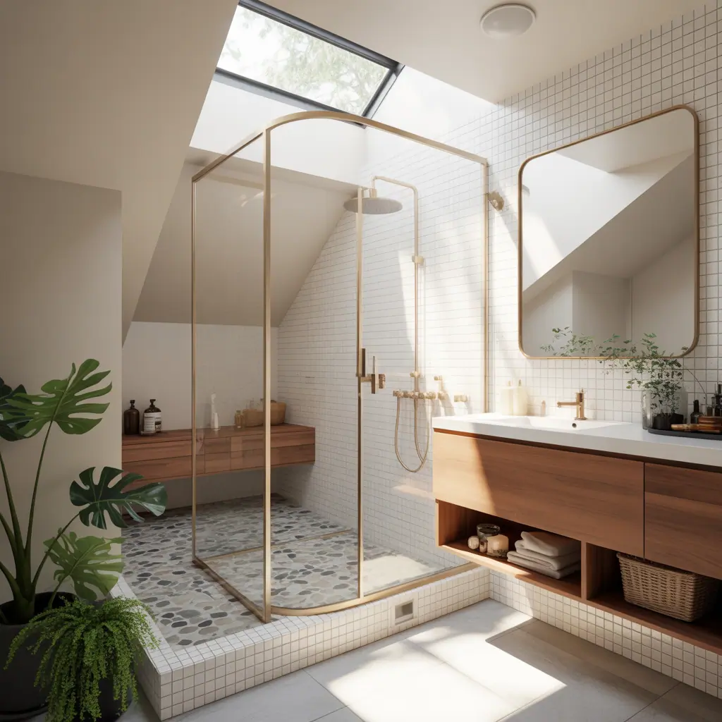 bathroom ideas under stairs